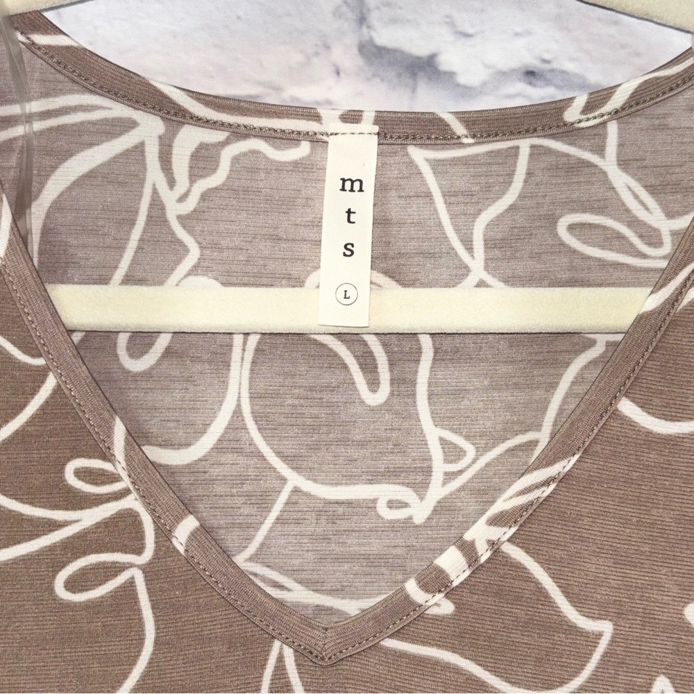 mts Brown Floral Blouse - Picture 4 of 6